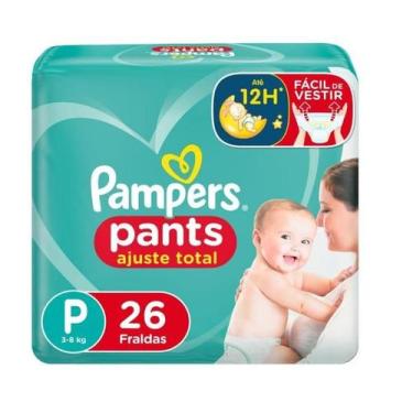 Imagem de Fralda Infantil Pampers Pants Ajuste total P com 26 und., P