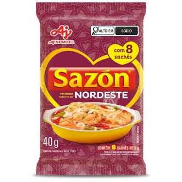 Imagem de Tempero Pó Sabores do Nordeste Sazón Pacote 40g 8 Unidades - AJINOMOTO