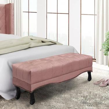 Imagem de Calçadeira Recamier Queen Vicenza Rosa - Spezzia Decor