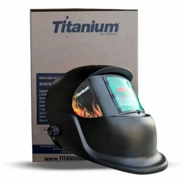 Imagem de Máscara de Solda Auto Escurecimento Ton.11 Fixa Proteção Solar Profissional - Titanium Platina