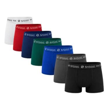 Imagem de Kit 10 Cuecas Boxer Infantil Baruuc Microfibra Menino Confortável, Sor