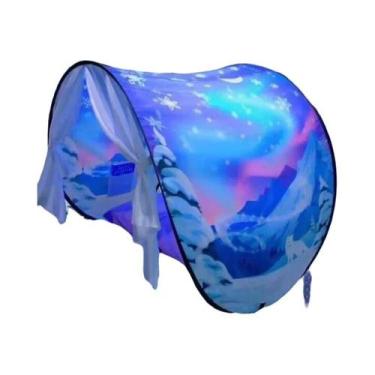 Imagem de Tenda De Sonho Infantil Dobrável Com Luz, Bolso De Armazenamento, Cama