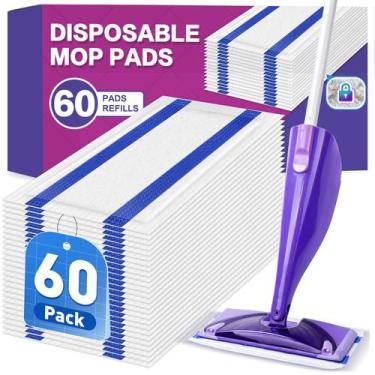 Imagem de Refis de panos para mop NXPPYY compatíveis com Swiffer WetJet, 60 unid