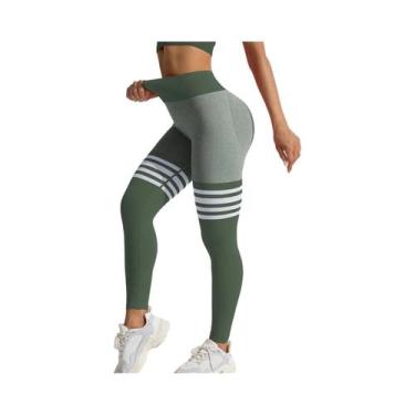 Imagem de Leggings Femininas De Cintura Alta Com Costura Em V Nas Costas Para Ac