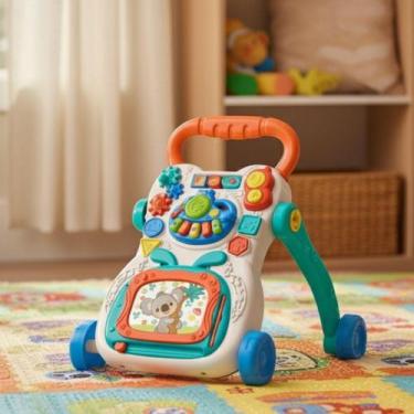 Imagem de Andador de Empurrar Musical Bebê Divertido com Luz Rodinhas - Brinq Ba