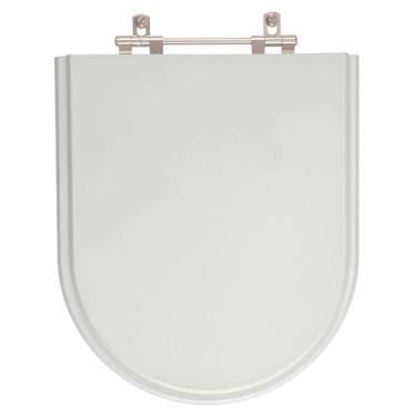 Imagem de Assento Sanitário Firenze para Bacia Icasa 6LPF Alongado MDF Fechamento Convencional Cinza Claro