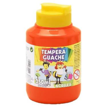 Imagem de Tinta Tempera Guache 250ml 517 - Laranja - ACRILEX, 517 - LARANJA