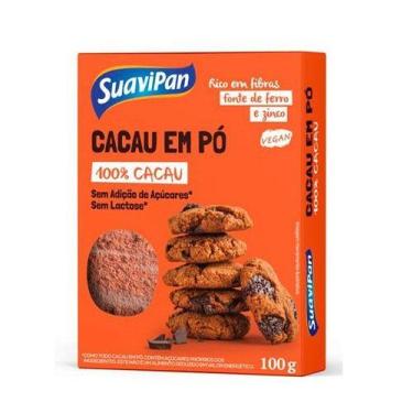 Imagem de Cacau em Pó 100% Vegano Suavipan 100g