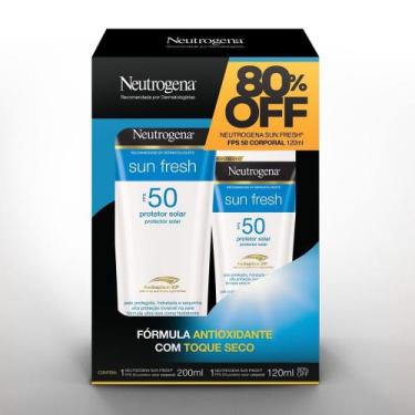 Imagem de Kit Protetor Solar Neutrogena Sun Fresh FPS 50 200ml + 120ml
