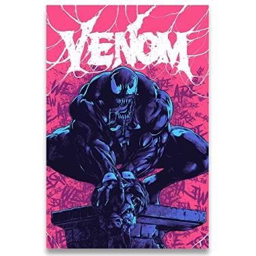 Imagem de Poster Decorativo 42cm x 30cm A3 Brilhante Venom Spider B5