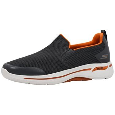 Imagem de Skechers Go Walk Arch Fit - Togpath Tênis masculino, Carvão/Laranja, 45