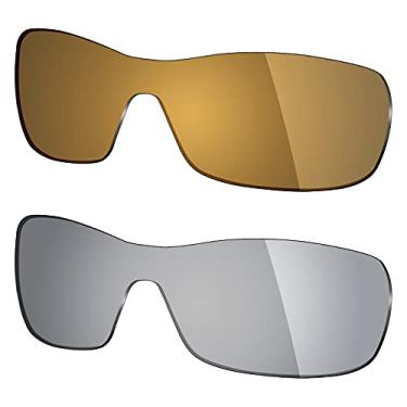 Imagem de 2 pares de lentes polarizadas de substituição da Mryok para óculos de sol Oakley Offshoot – Opções