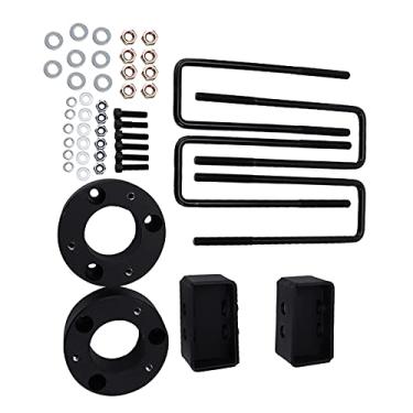 Imagem de Kit de elevação de suspensão, kit de elevação de nivelamento ajustável 3 polegadas dianteiras 3 polegadas traseiras para carro