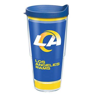 Imagem de Tervis Feito nos EUA parede dupla NFL Los Angeles Rams copo isolado mantém as bebidas frias e quentes, 680 g, touchdown