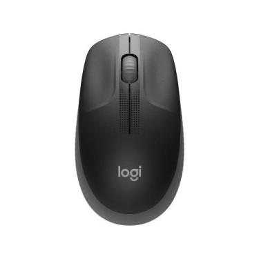 Imagem de Mouse Sem Fio Logitech Óptico 1000Dpi 3 Botões - M190 Cinza