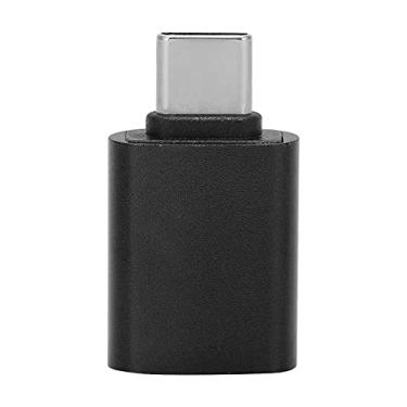 Imagem de Adaptador USB C para USB 3.1, adaptador USB tipo C para USB, adaptador OTG tipo C, para Thunderbolt 3 para USB fêmea, conversor de tablet e computador para celular (preto)