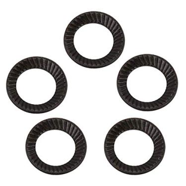 Imagem de 50 peças de aço com nervuras arruelas espaçadores arruelas juntas antiderrapantes com cumeeiras de dois lados fixadores(M5)