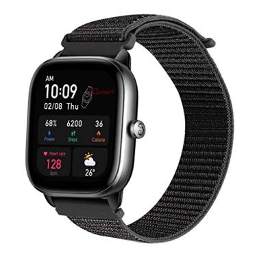 Imagem de Pulseira de Nylon marca 123smart compativel com GTS4 A2168 / GTS 4 Mini A2176 / GTS 1 A1914 / GTS 2 A1969 / GTS 2 Mini A2018 / GTS 3 A2035 - Preto