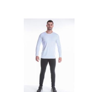 Imagem de Camiseta Térmica Question Sport  Decote V Com Fleece Interno Branco