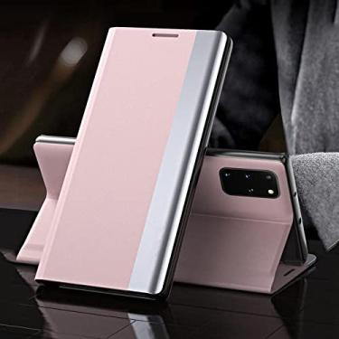 Imagem de Capa de couro magnético ultrafino forte para Samsung S8 S9 S10 S20 S21 S22 Note 10 20 Galaxy A13 A53 A73 Capa de suporte de suporte, rosa, para Galaxy Note 20