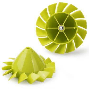 Imagem de (Pacote com 2) Ventoinha de substituição Alocs para Ryobi - soprador de folhas sem fio 18V One+ P2108 e P21081, peça # 529437004 substitui 529437003, 529437001