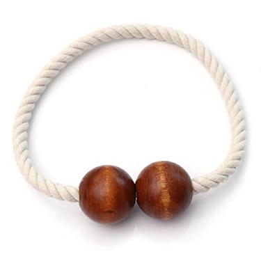 Imagem de prendedores de cortina Amarre a corda para prender a cortina de forma simples. Amarre a corda, fivela magnética, borla e espiga,T13,4 pcs