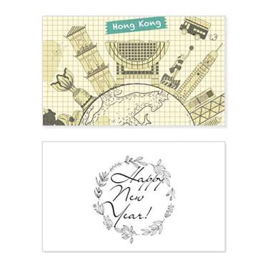 Imagem de Hong Kong Traditional Place China Ano Novo Festival Cartão de felicitações Mensagem Presente