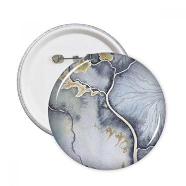 Imagem de Aquarela de sombreamento abstrato alfinetes redondos crachá botão emblema acessório decoração 5 peças