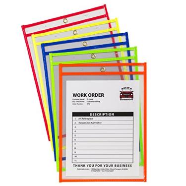 Imagem de C-Line Porta-bilhetes Neon Stitch, cores neon sortidas, 23 x 30 cm, 10 por pacote (43920)