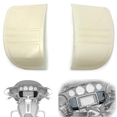 Imagem de NBX- (CFP-HL1584-091R/L-Unp WT) tampa do velocímetro carenagem interna esquerda direita sem pintura compatível com Harley Touring 2014-2018 Ultra Classic Limited Electra Glide Trike Street Glide