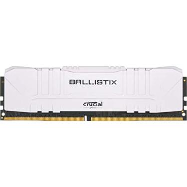 Imagem de Crucial Kit de memória para jogos Ballistix 3200 MHz DDR4 DRAM Desktop 16GB (8GBx2) CL16 BL2K8G32C16U4W (branco)