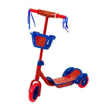 Imagem de Brinquedo Infantil Patinete De 3 Rodas Com Cestinho Vermelho - Bbr Toy