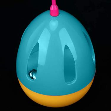 Imagem de Brinquedo de estimação interativo, brinquedo de pena de gato auto-divertido removível, engraçado para gato(Azul amarelo)