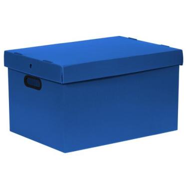 Imagem de Kit 6 Caixas Organizadoras Prontobox Extra-Grande 61 L Várias Cores -