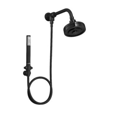 Imagem de Kit Chuveiro Acqua Plus + Desv Black Noir 1990.Bl.Std.Kit.No