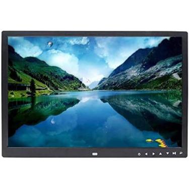 Imagem de Molduras Para Fotos Digitais Botão De Toque De 17 Polegadas Álbum De Fotos Eletrônico Montado Na Parede Display LED Controle Remoto Máquina De Publicidade Imagem Vídeo Musical Ebook HDMI,Preto,17