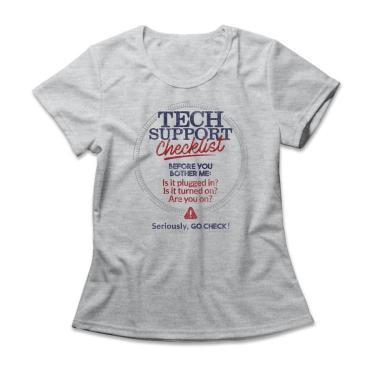 Imagem de Camiseta Feminina Tech Support Checklist-Feminino