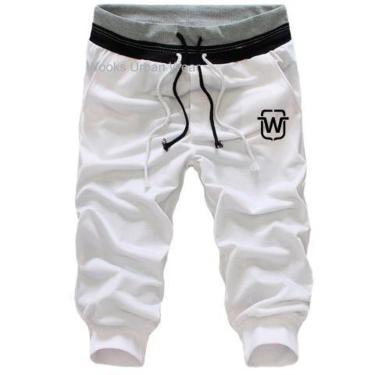 Imagem de Bermuda Masculina e Feminina de Moleton Saruel Skinny Sport Academia WB1-Unissex