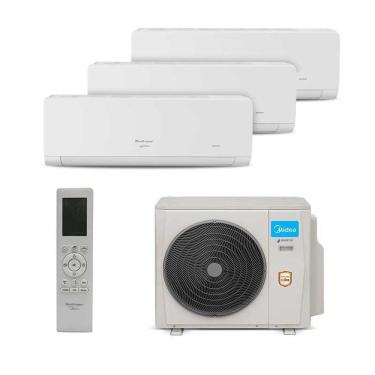 Imagem de Ar Condicionado Multisplit HW Inverter 27.000 Btu (3x Evap 9.000) Quente Frio 220v
