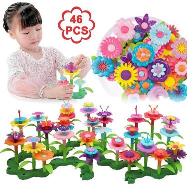 Imagem de 46 Piece Set Gardening Pretend Gift For Kids Jogo de Empilhamento F