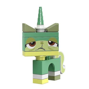 Imagem de 8pcs unicórnio gato blocos de construção bonito cartoon gatinho montar