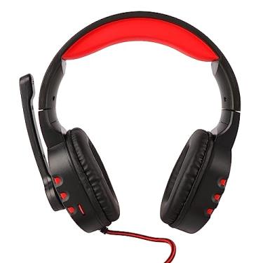 Imagem de Fone de Ouvido para Jogos sobre a Orelha Com Microfone Com Cancelamento de Ruído, Faixa de Cabeça Ajustável, Compatível Com Laptop