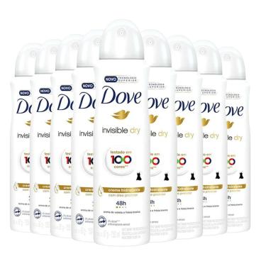 Imagem de Kit Desodorante Aerosol Dove Invisible Dry 150ml - 9 unidades