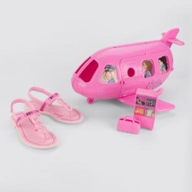 Imagem de Sandalia Feminino Infantil Barbie Flight Aviao Grendene Kids 22936 Lil
