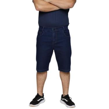 Imagem de Bermuda Jeans Masculina Tradicional Short Slim Linha Premium  Algodão