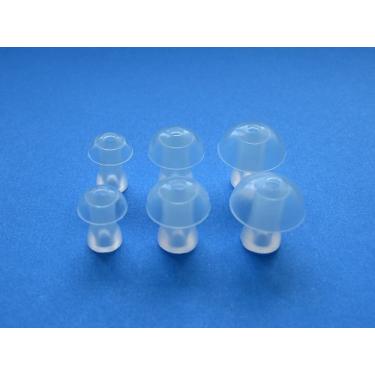 Imagem de 6 peças P/M/L de substituição macia para cogumelos fones de ouvido compatíveis com Shure SE Series: SE110 SE115 SE210 SE315 SE420 SE425 SE530 PTH SE535 e Shure E3c E4G E5c I3C i4c SCL3 SCL4 SCL5