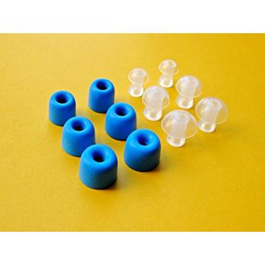 Imagem de 12 peças (BLMF-CLODMH-Sa)- P/M/G - Espuma de memória premium e isolamento de ruído para fones de ouvido compatíveis com fones de ouvido Klipsch R6 BT