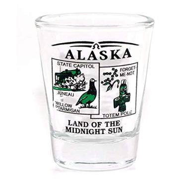 Imagem de Perfume do estado do Alasca Verde Novo shot Glass Lpco