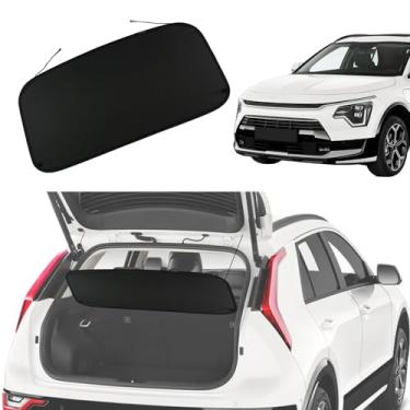 Imagem de Liizoo Capa de carga para porta-malas Kia NIRO 2023 2024 para acessórios híbridos NIRO Capa de segurança traseira para porta-malas blindagem, preta