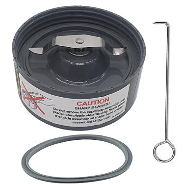 Imagem de Lâmina de trituração de lâmina plana de liquidificador de substituição com junta Peças de reposição e acessórios, compatível com Nutribullet 600w & Pro 900w Series Blenders Mixer NB-101S NB-101B